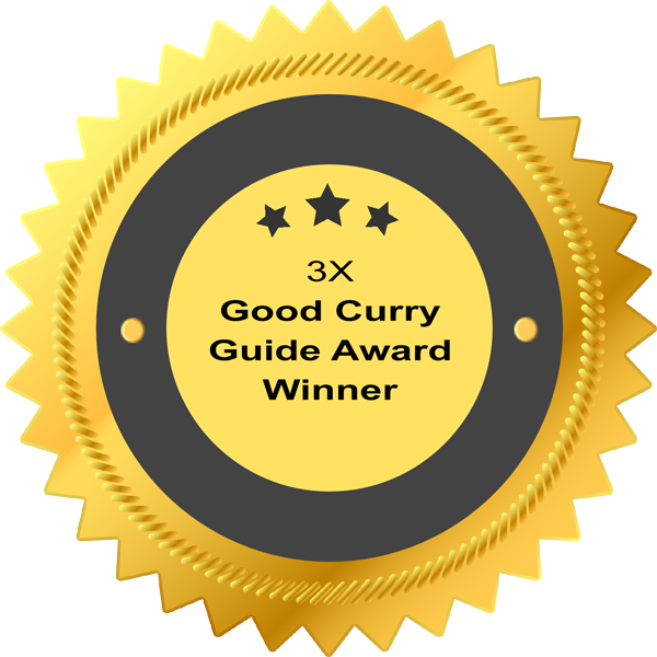 3 times good curry guide award winners